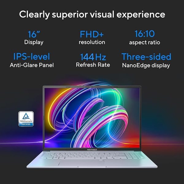 ASUS Vivobook 16X 12th Gen,Intel Core i7-12700H Fingerprint Creator/Gaming Laptop(NVIDIA RTX 3050-4GB/16GB RAM/512GB SSD/FHD+/16.0"/144Hz/Windows 11/Office 2021/Cool Silver/1.67 kg) K3605ZC-RP628WS - Image 3